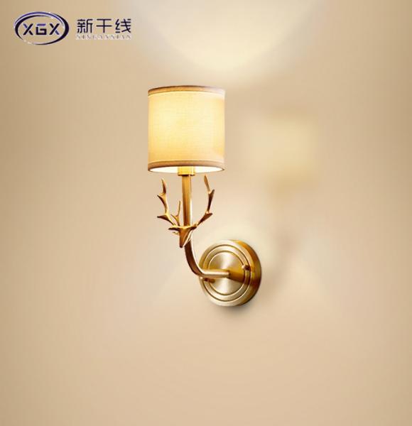 美式led壁燈床頭燈鹿角宴會(huì)廳壁燈床頭柜臥室壁燈大氣現(xiàn)代簡(jiǎn)約